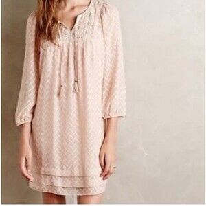 Anthropologie One September Anwen Peasant Boho Women's dress size XS